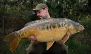 Steve H with his new PB caught on Baylys Baits Secret venom wafter